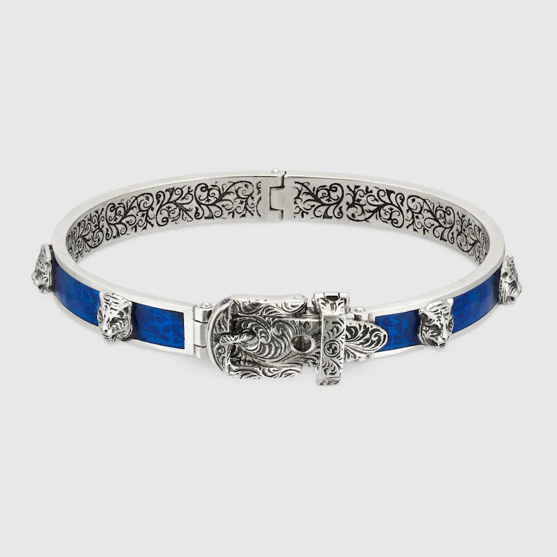 Double Gucci Garden Blue Bracelet