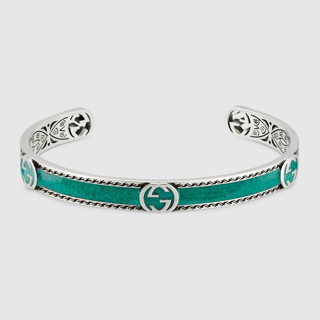 Double Gucci Interlocking Gucci Bangle Bracelet