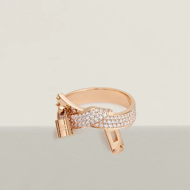 18K Kelly Gavroche Diamonds Hermes Ring