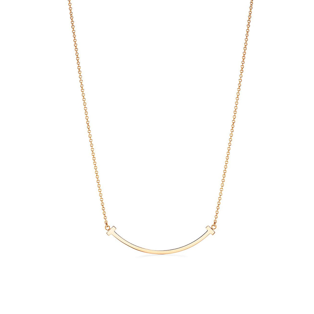 18K Tiffany Smile Pendant Necklace