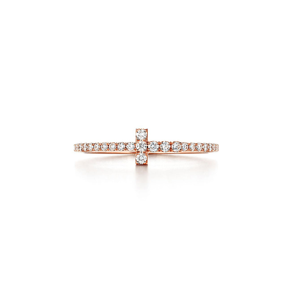 18K Tiffany Diamond Wire Ring