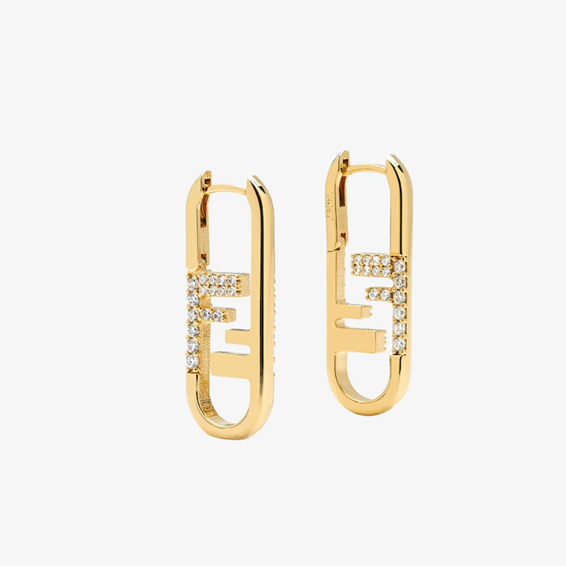 18K Fendi OLock Earrings