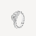 18K BVLGARI Serpenti Viper Pave Diamond Ring