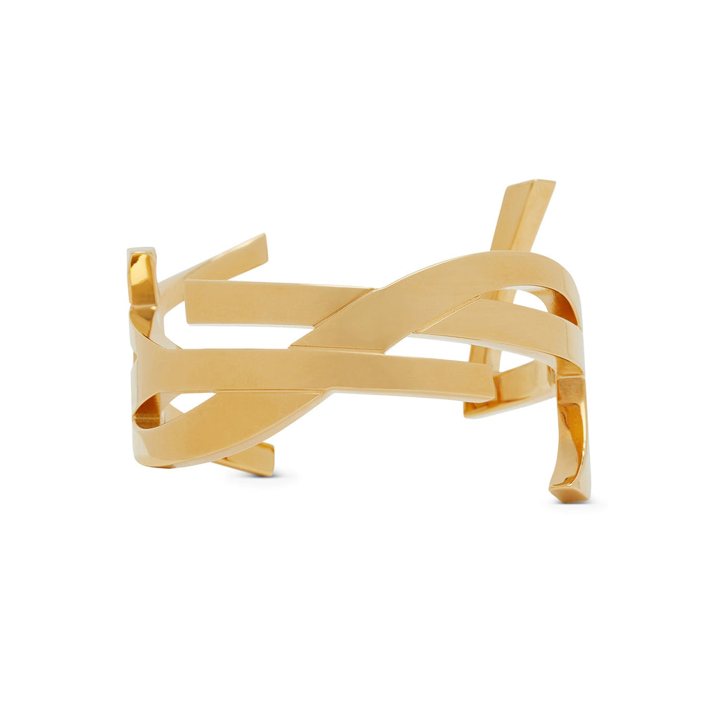 18K YSL Monogram Cuff Bracelet