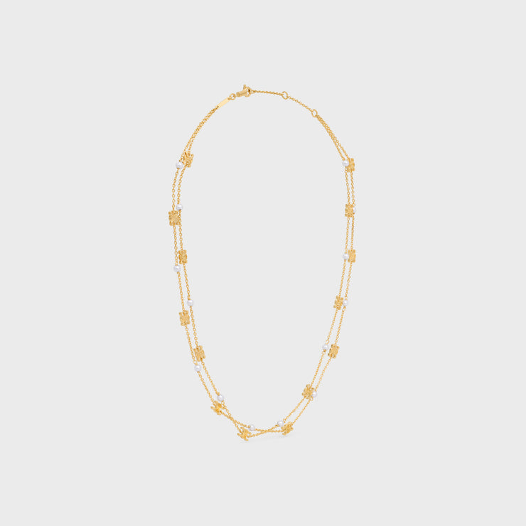 18K Celine Pearl Double Necklace
