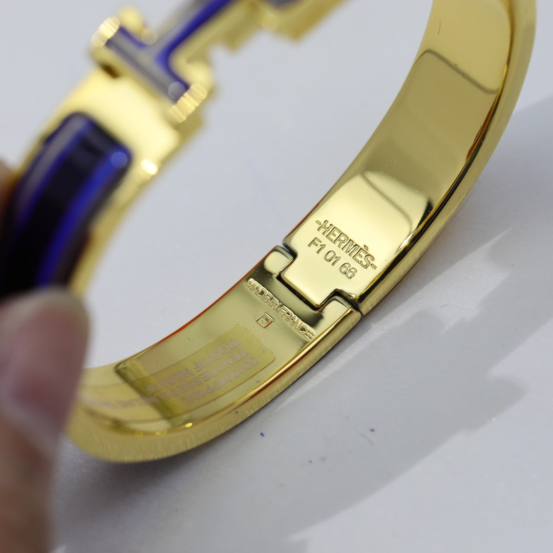 18K Clic Hermes Purple Bracelet