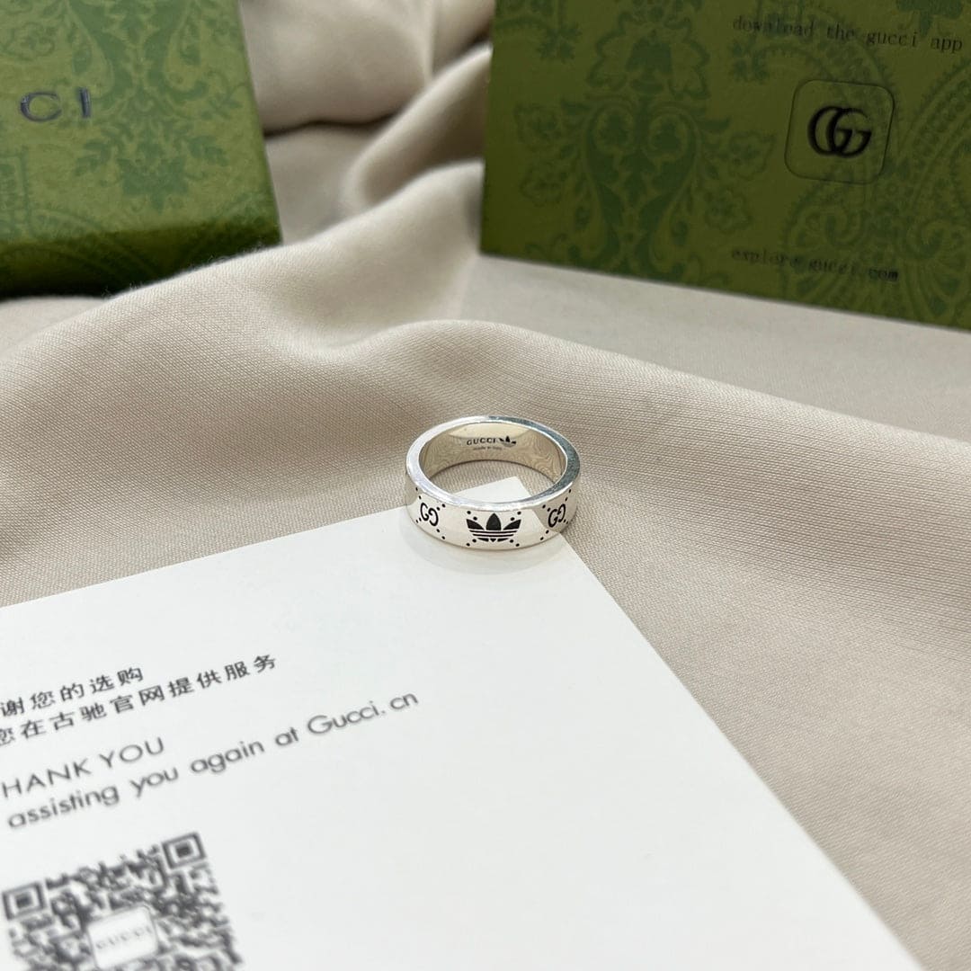 Double Gucci x Adidas Ring