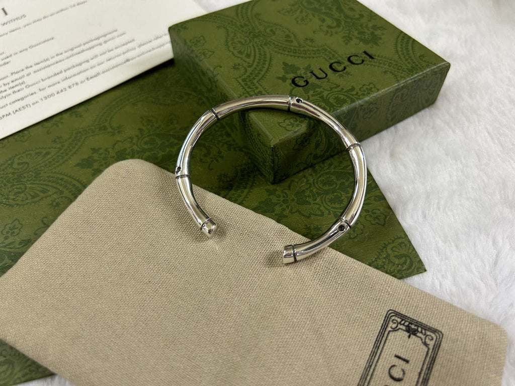 Double Gucci Bamboo Bangle Bracelet