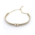 18K  Chanel Chain Choker Diamonds Necklace