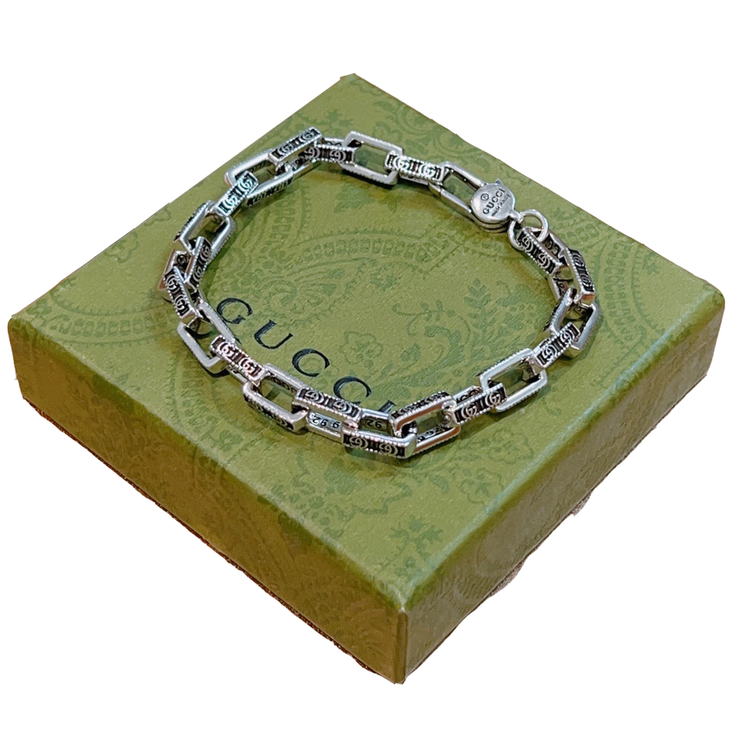 Double Gucci Interlocking Gucci Chain Bracelet