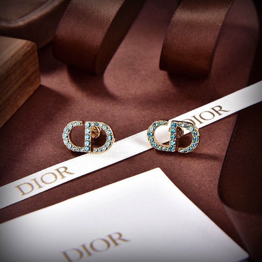 18K Petit Dior Stud Earrings