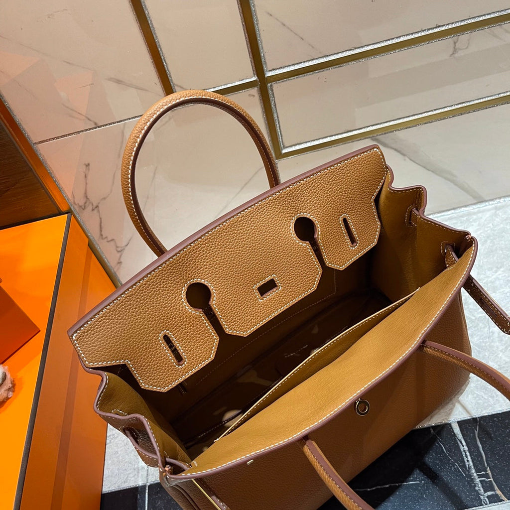 HERMES BIRKIN 30CM GOLD TOGO LEATHER GOLD HARDWARE