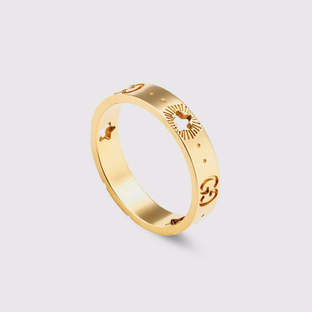 18K GucciIcon Yellow Gold Ring