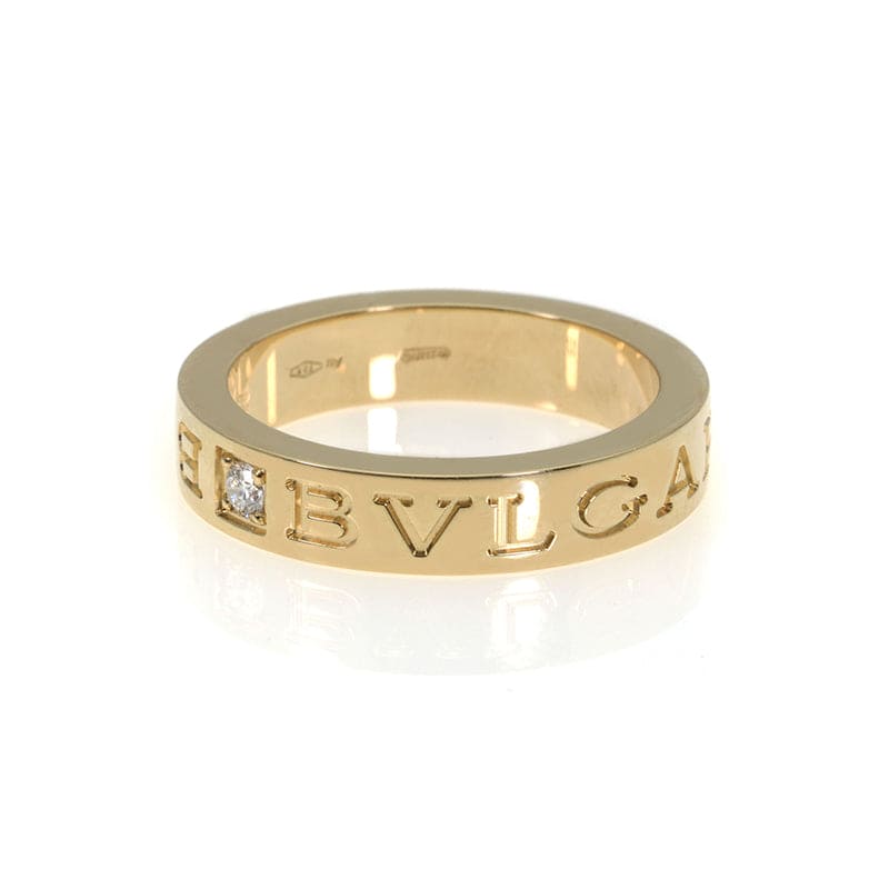 18K Yellow Gold BVLGARI Diamond Ring