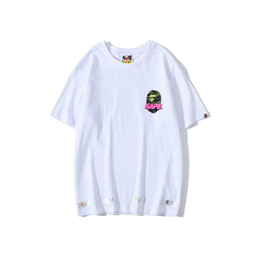 Bathing Ape T-Shirt Summer Men's and Women's Short-Sleeved Top