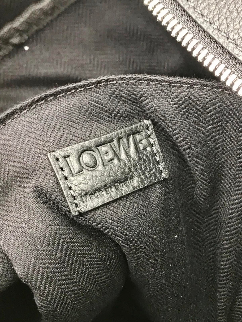 LOE 39 MILITARY BACKPACK IN BLACK SOFT GRAINED CALFSKIN