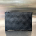 INTRECCIATO 30 IN BLACK LAMBSKIN
