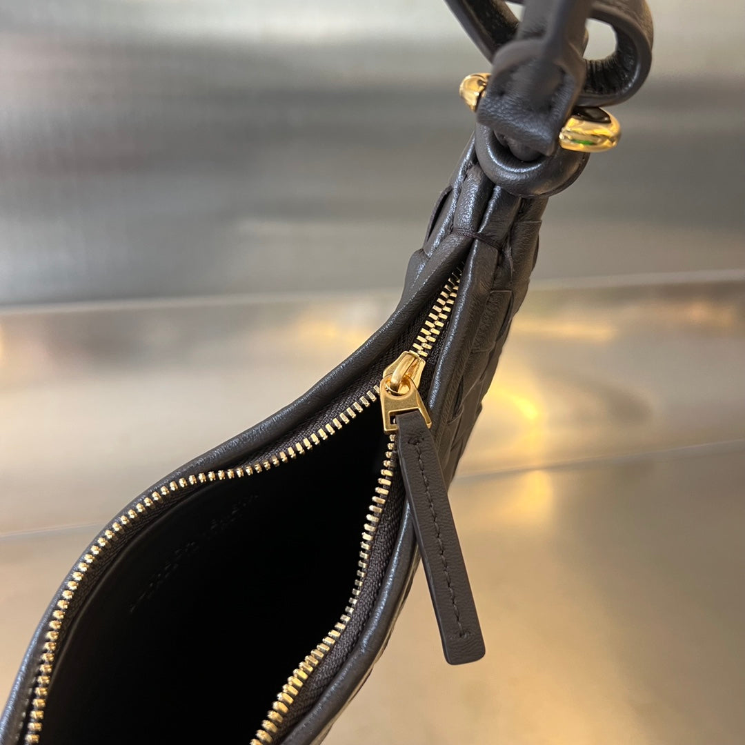MEDIUM GEMELLI 36 CHOCOLATE LAMBSKIN