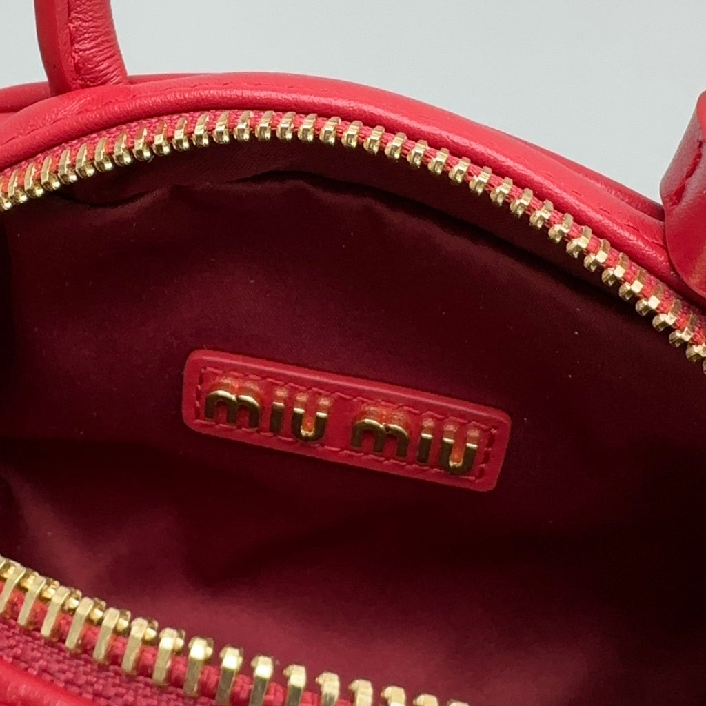 TOP-HANDLE 18 BAG IN RED CALFSKIN