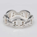 18K Chaine D'Ancre Enchainee Hermes Ring