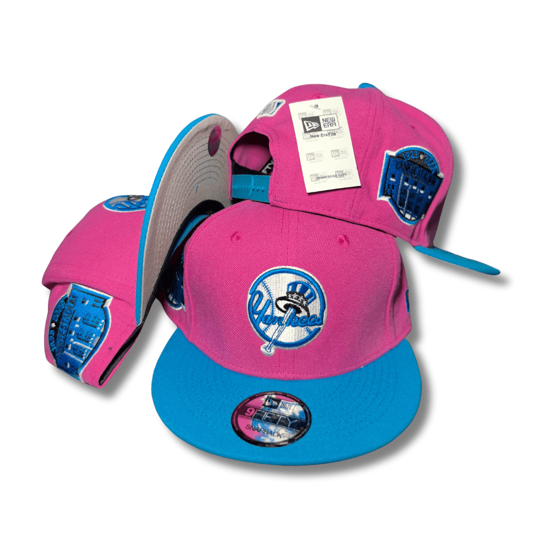 New York Yankees 9FIFTY with Blue Accents Pink and Blue – Snapback Cap