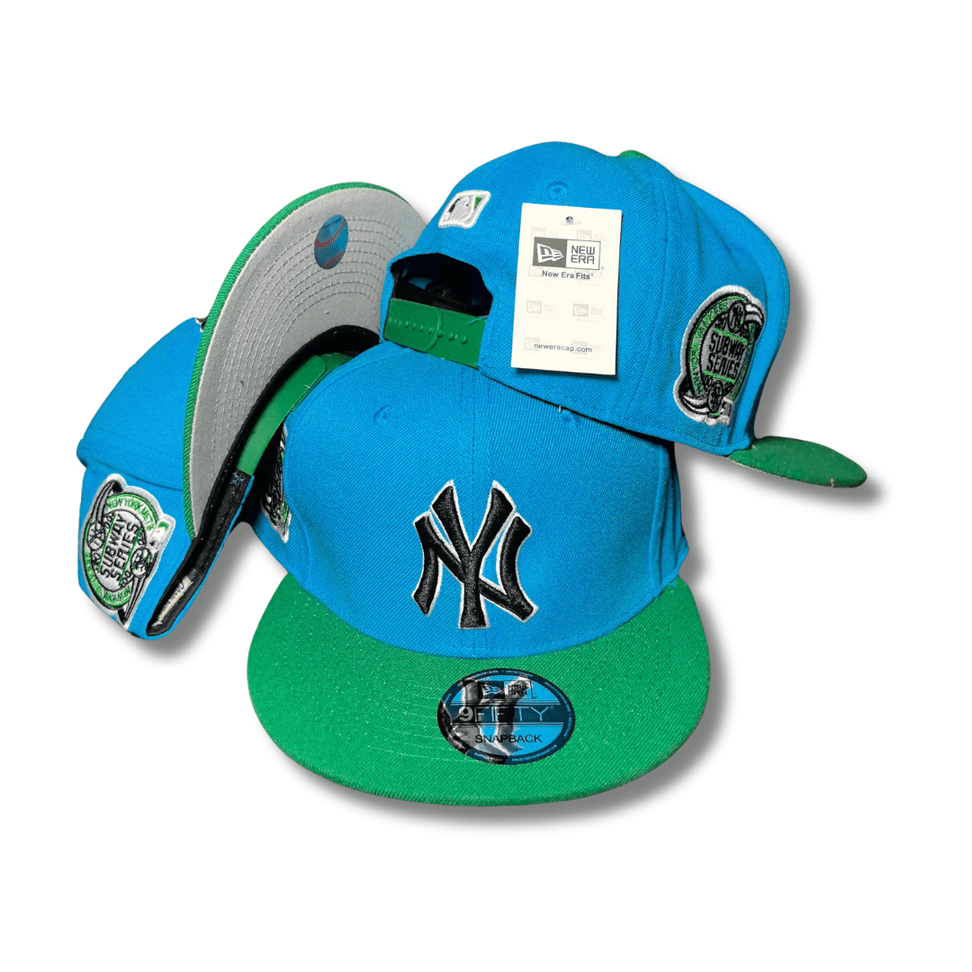New York Yankees 9FIFTY with Subway Series Patches Blue and Green – Snapback Cap