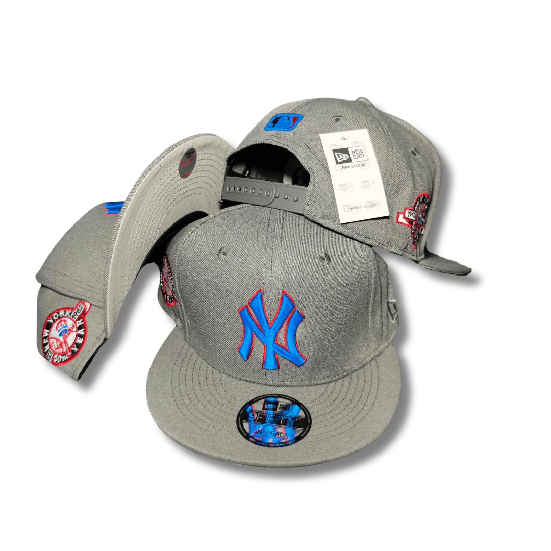 New York Yankees 9FIFTY with Anniversary Patches Gray and Blue – Snapback Cap