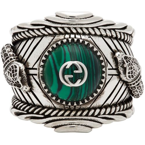 Double Gucci Garden Snake Interlocking Gucci Ring