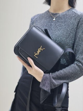 YSL 25S NIKI BABY 22 IN BLACK CALFSKIN GOLD HARDWARE
