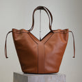 YSL 25S Y LARGE HOBO 50 IN CARAMEL CALFSKIN GOLD HARDWARE