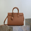 YSL 25S SAC DE JOUR GM 32 IN CHESTNUT BROWN SUPPLE GRAINED CALFSKIN