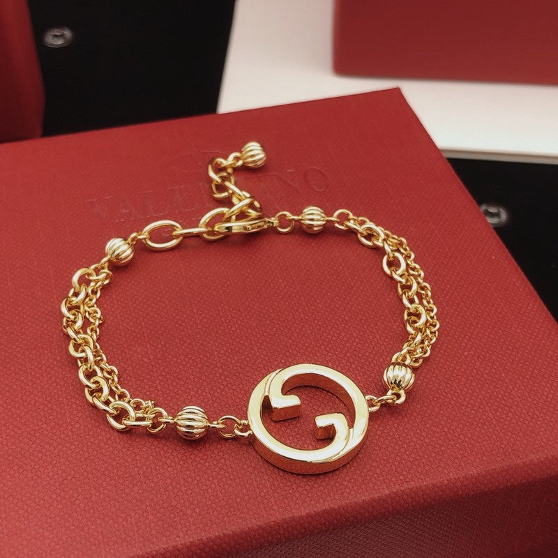 18K GucciDiamond Gold Chain Bracelet