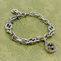 Double Gucci Interlocking Gucci Pendant Bracelet