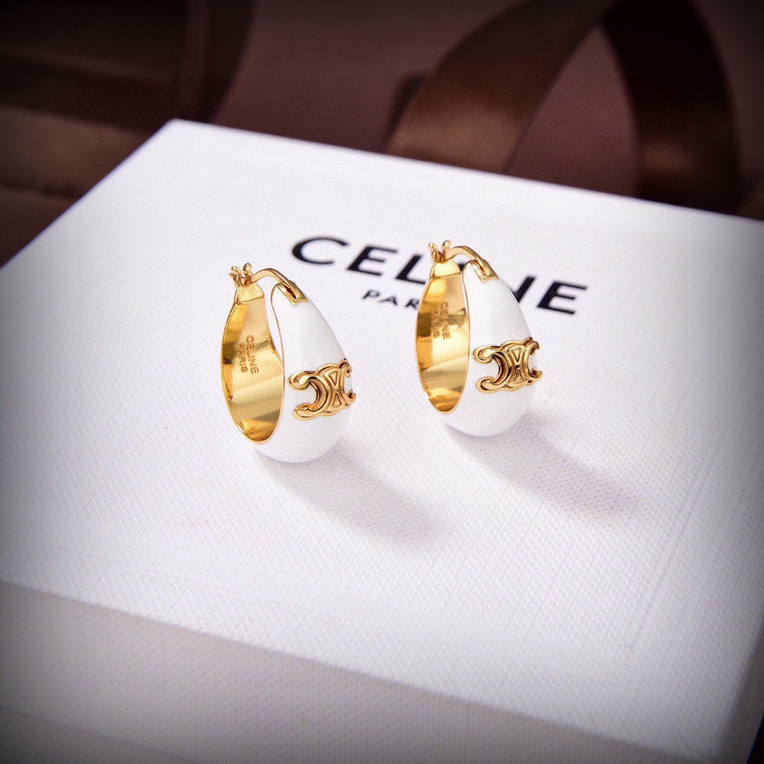 18K Celine Pearl Earrings