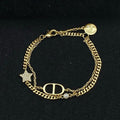 18K Petit Dior Star Diamond Bracelet