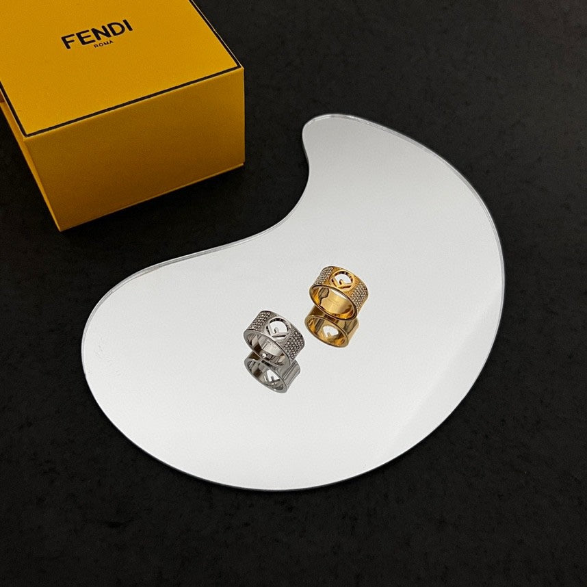 18K Fendi Is Wide Ring