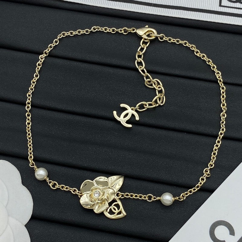 18K  Chanel Camellia Necklace
