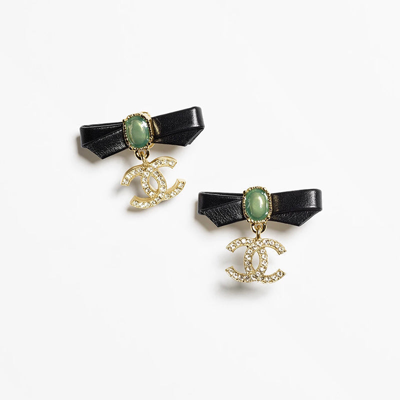 18K  Chanel Bow Earrings