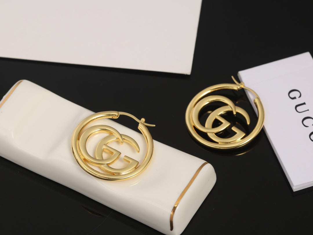 18K Double Gucci Earrings