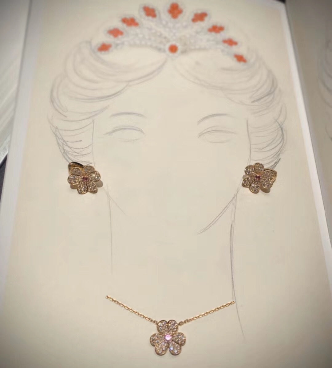18k Frivole Pink Sapphire Earrings