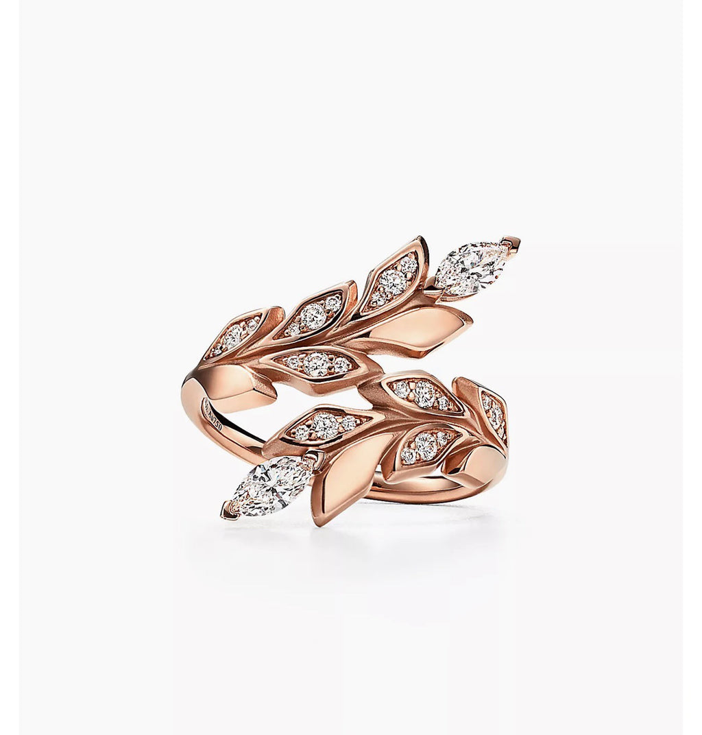 18K Tiffany Victoria Vine Bypass Ring