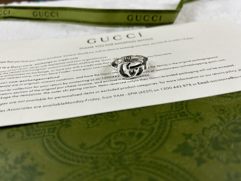 Double Gucci Marmont Key Open Ring