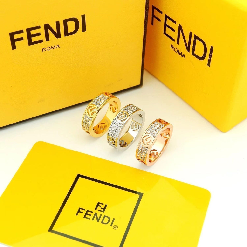 18K Fendi Is Yellow Gold Ring