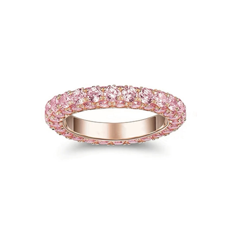 18K Tiffany Pink Crystal Ring