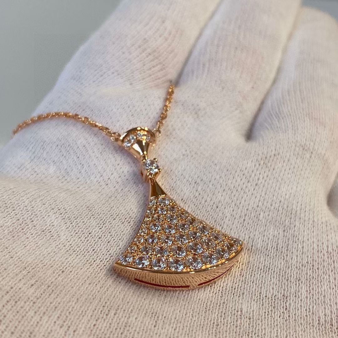 18K BVLGARI BVLGARI Dream Pave Diamond Necklace