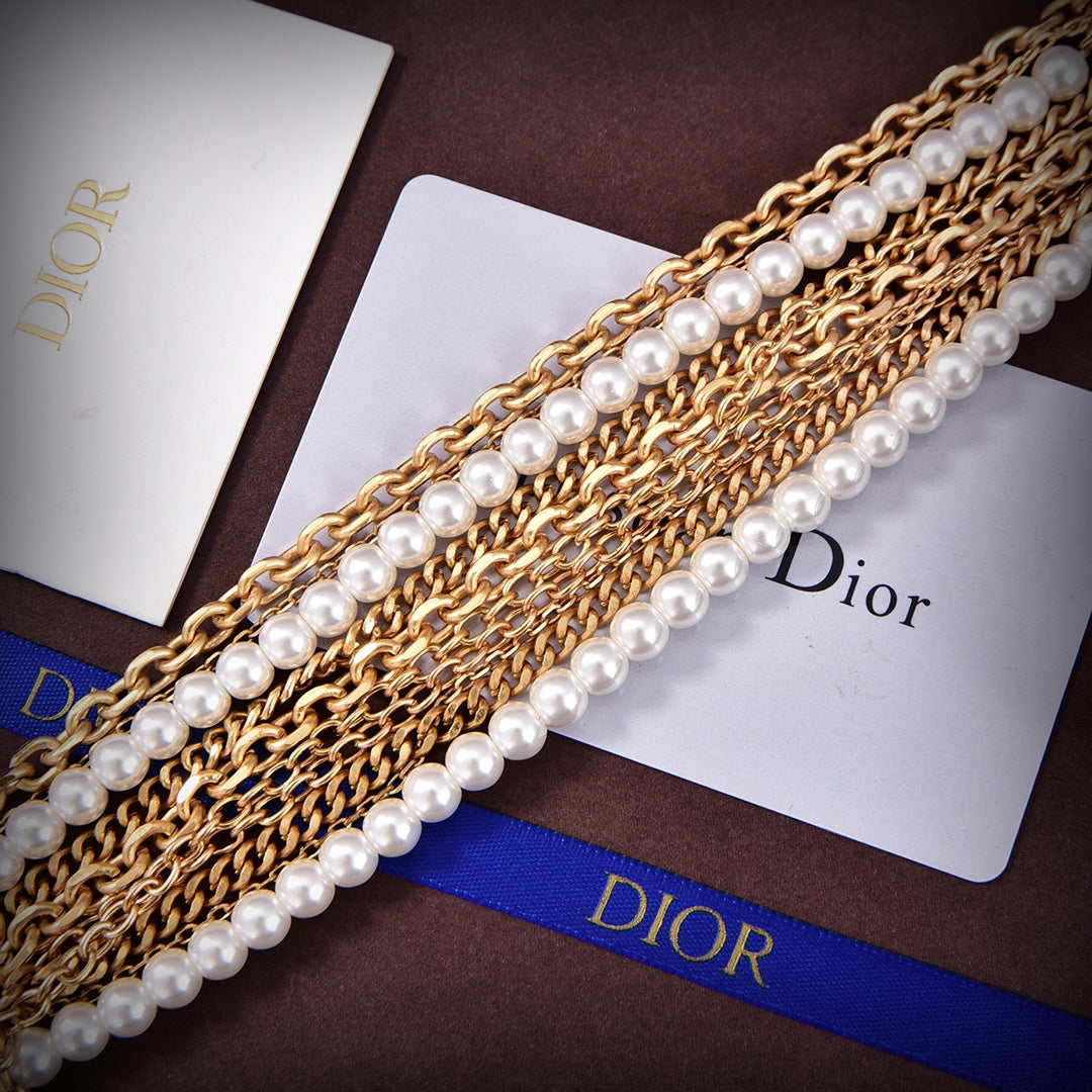 18K Dior Tassel Necklace