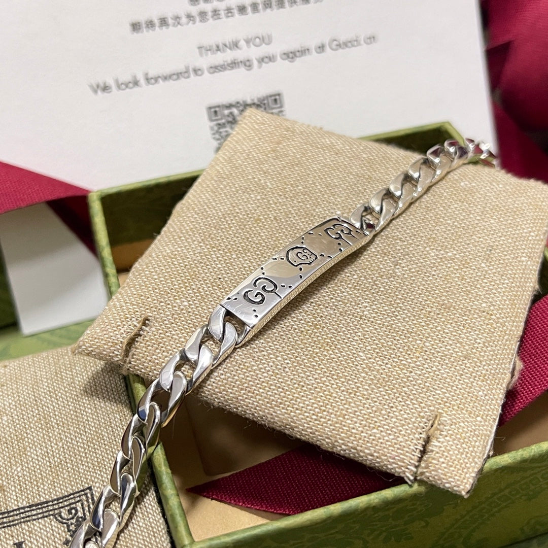 Double Gucci Ghost Chain Bracelet