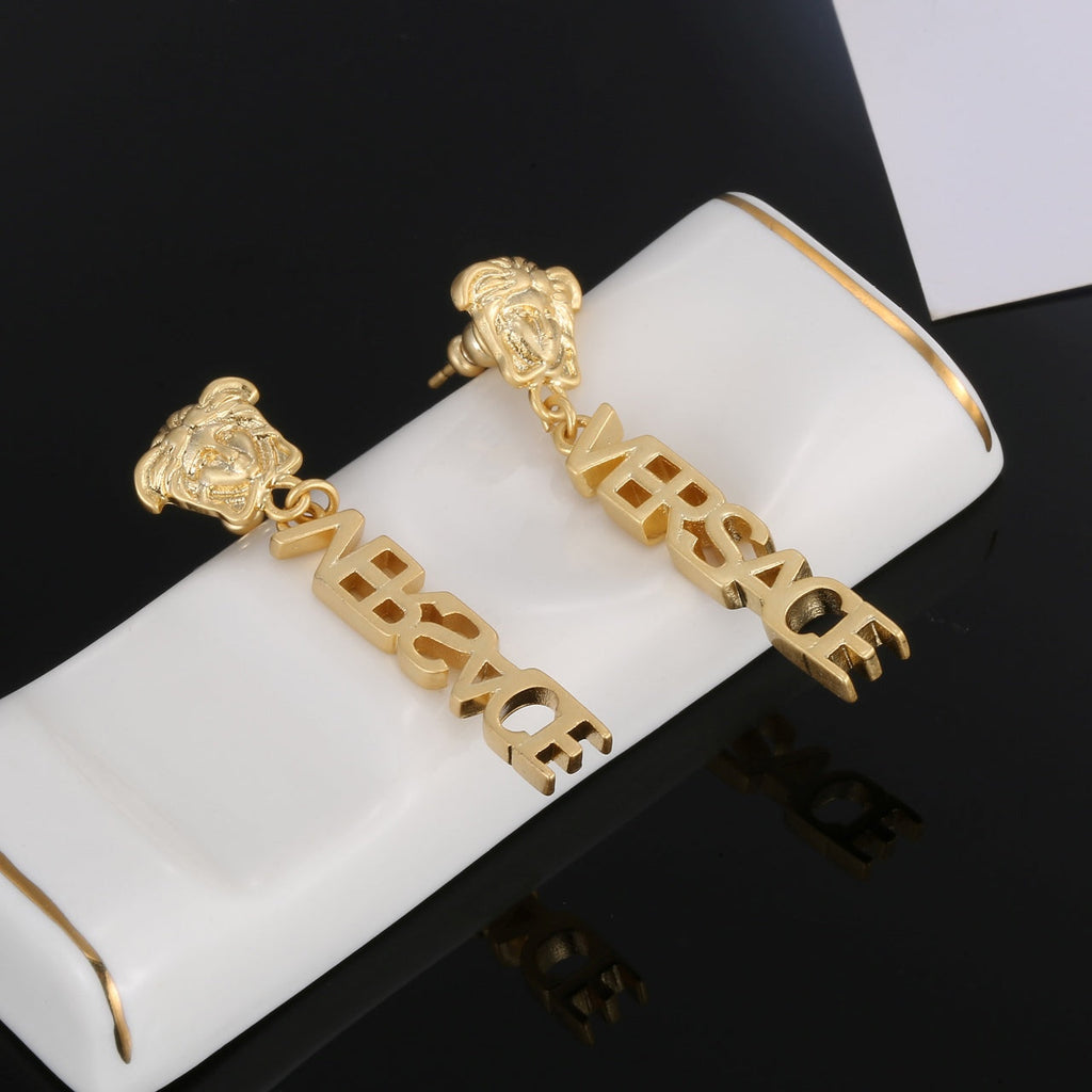 18K Medusa Earrings