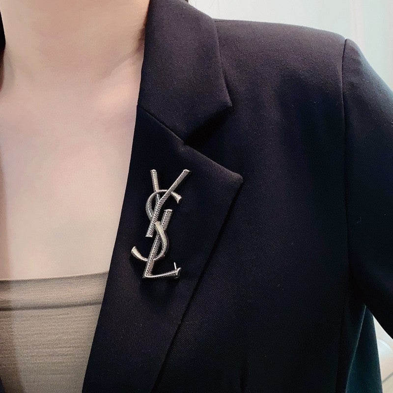 18K YSL Three Color Brooch