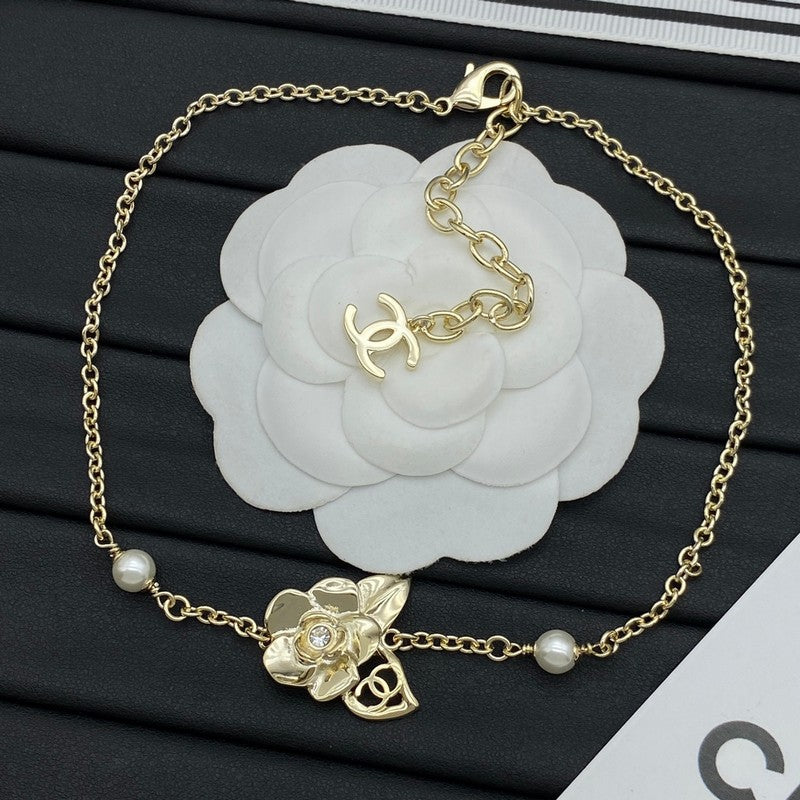 18K  Chanel Camellia Necklace